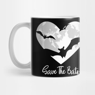 Bat Save The Bats Awareness Appreciation Full Moon Halloween Mug